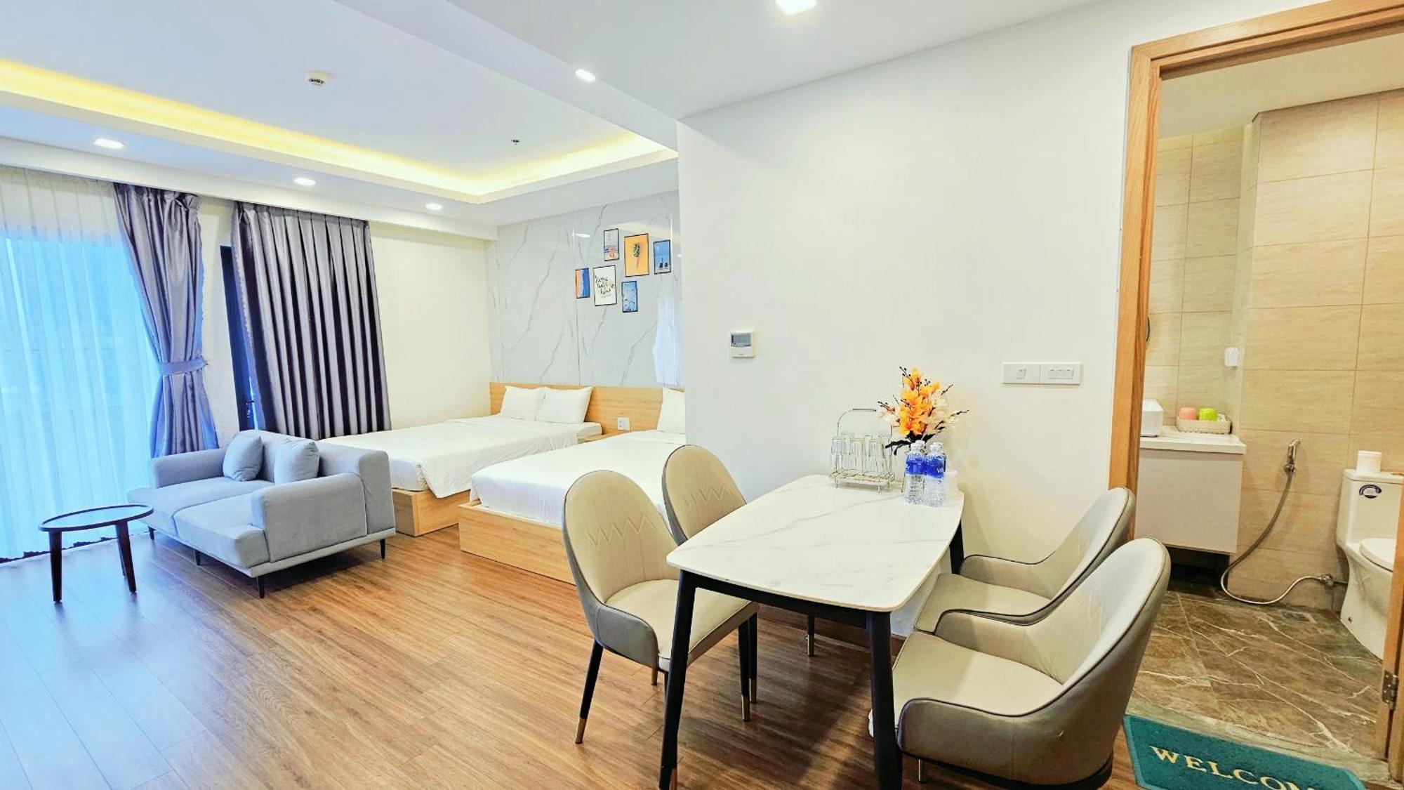 FLC sea tower Ưu Đãi Khủng 1 phòng ngủ 2 giường đôi lớn. Quy Nhon Esterno foto