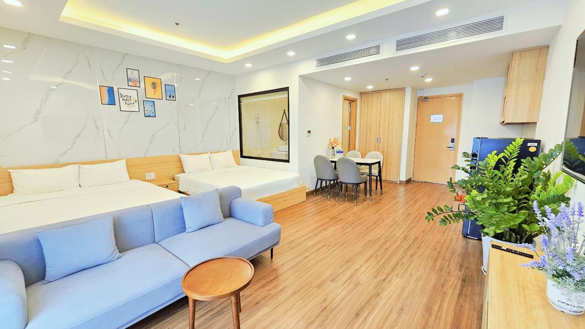 FLC sea tower Ưu Đãi Khủng 1 phòng ngủ 2 giường đôi lớn. Quy Nhon Esterno foto